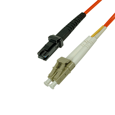 Duplex Multimode Fiber Optic Cable - LC/MTRJ, 62.5/125, OM1, Orange