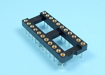 LICS254R04022 - 2.54mm Machined Pin IC Socket (0.4 inch Wide) 22P - LAI HENG TECHNOLOGY LTD.