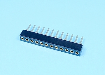 LSIP1788-1xXX - 1.778mm SIP SOCKET Single Row Round Pin - LAI HENG TECHNOLOGY LTD.