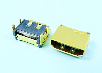 LHDMI-19F4-XX - HDMI A Type 19Pin Female  SMT  SHELL DIP - LAI HENG TECHNOLOGY LTD.