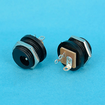 3387-3PAVE / 3387-3PBVE - DC Power JACK 3PIN 2.0mm AND 2.5mm  WITH NUT VERTICAL TYPE - Leamax Enterprise Co., Ltd.