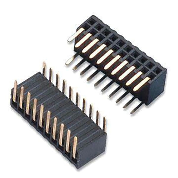 F21 - Female Header Dual Row Right Angle DIP & SMT TYPE ( H=4.30mm ) - Unicorn Electronics Components Co., Ltd.